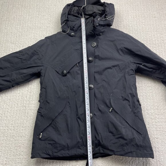 Columbia Titanium Hooded Jacket Women's L Black Omni-Tech Full Zip Waterproof - Picture 10 of 15